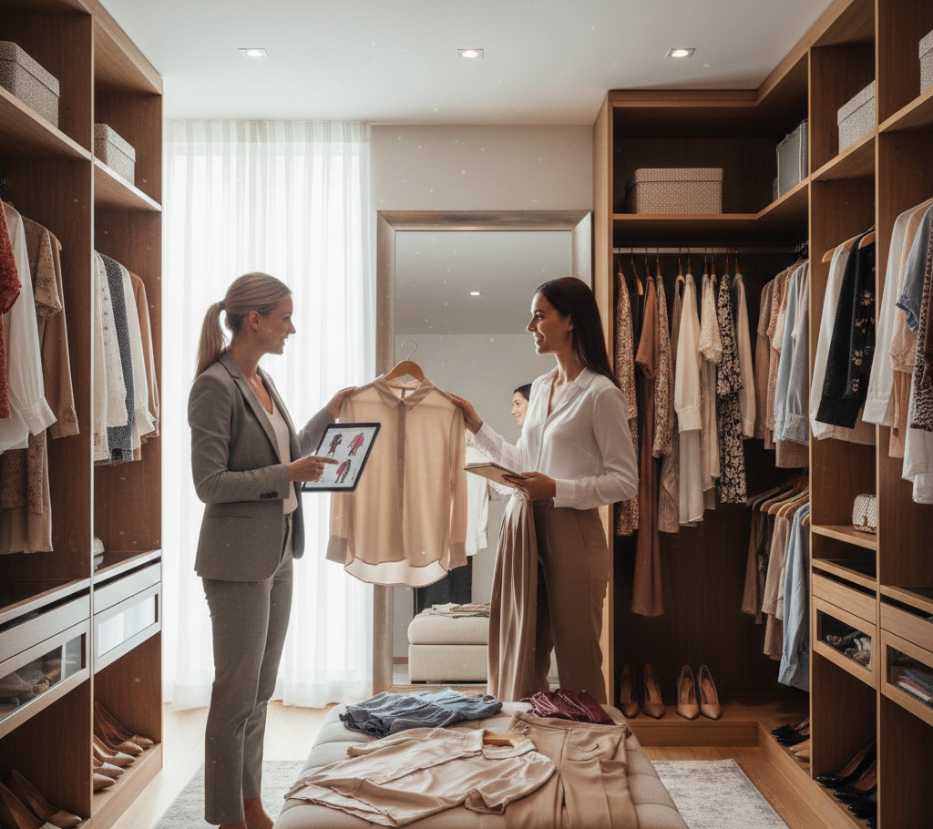Professional wardrobe consultation session